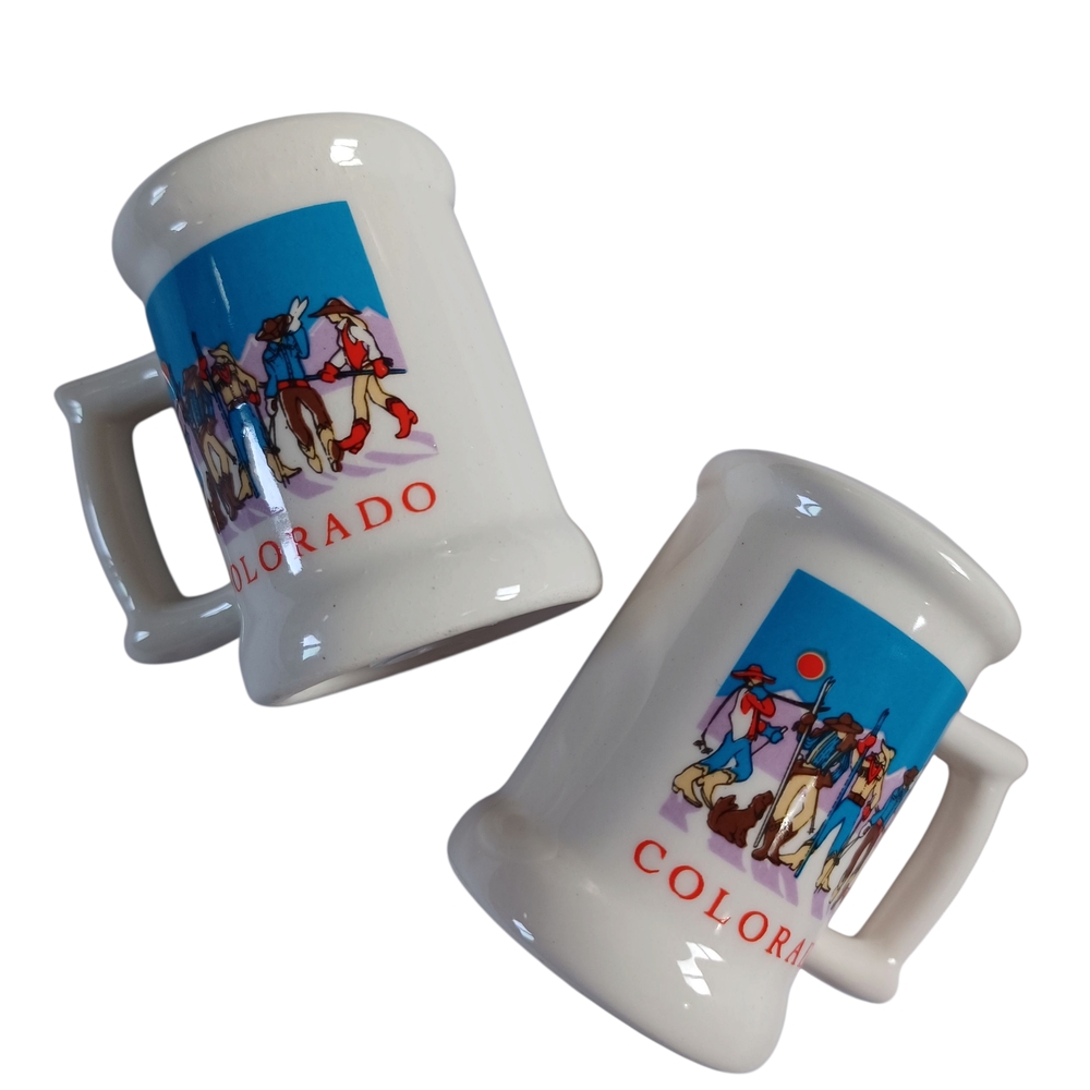 Vintage Salt And Pepper Shakers Colorado Collectible Western Cowboy Ceramic